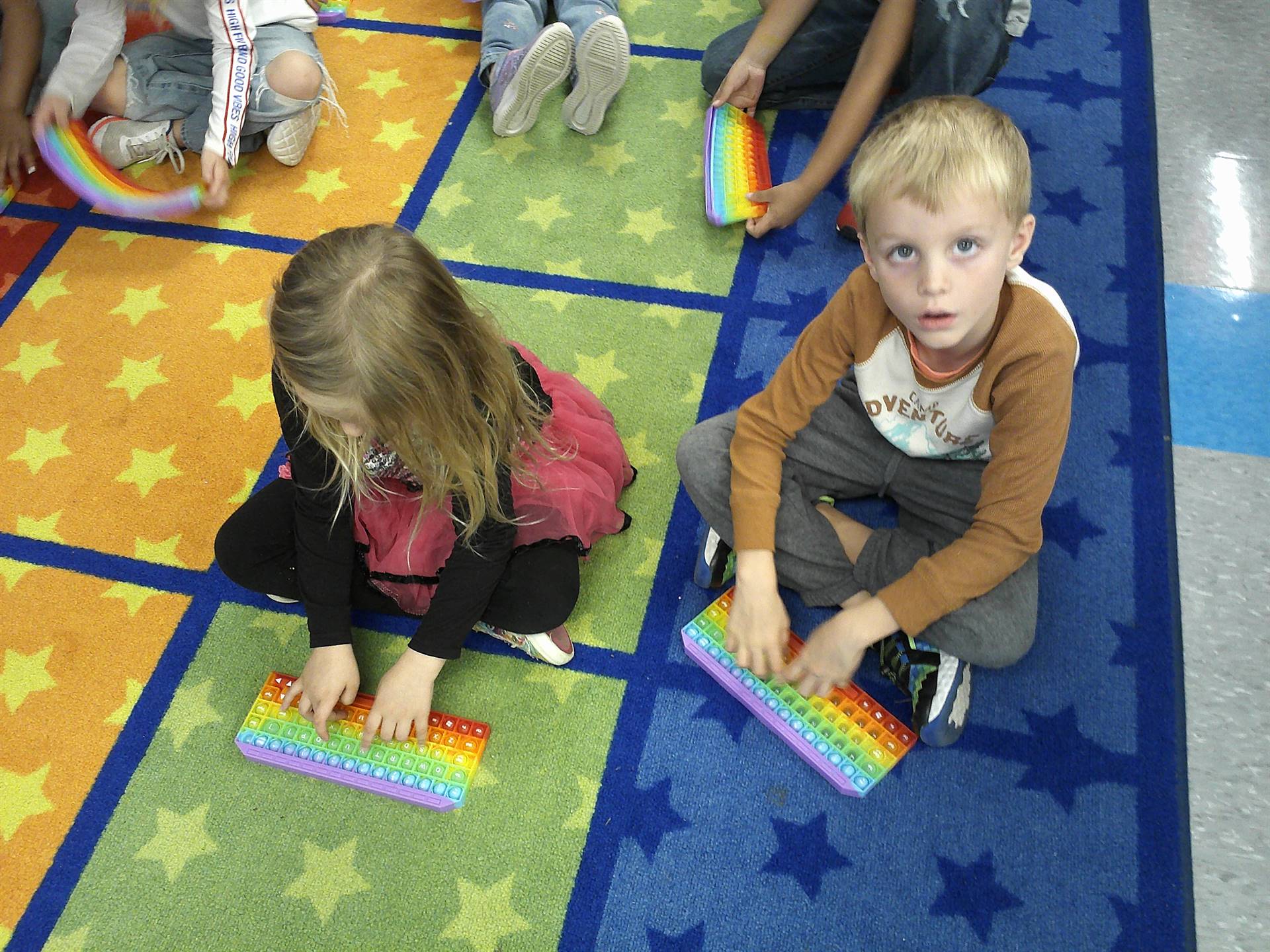 Students using keyboard