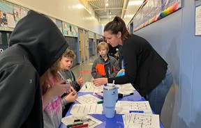 Students at Steam Night