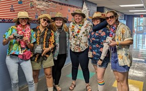 Picture of Teachers in Tourist outfits