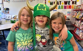 First Grade Girls during Spirit Week
