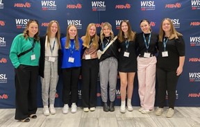 Students at Women in Sports Leadership Conference