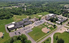 Aerial view of Bath Community Schools property