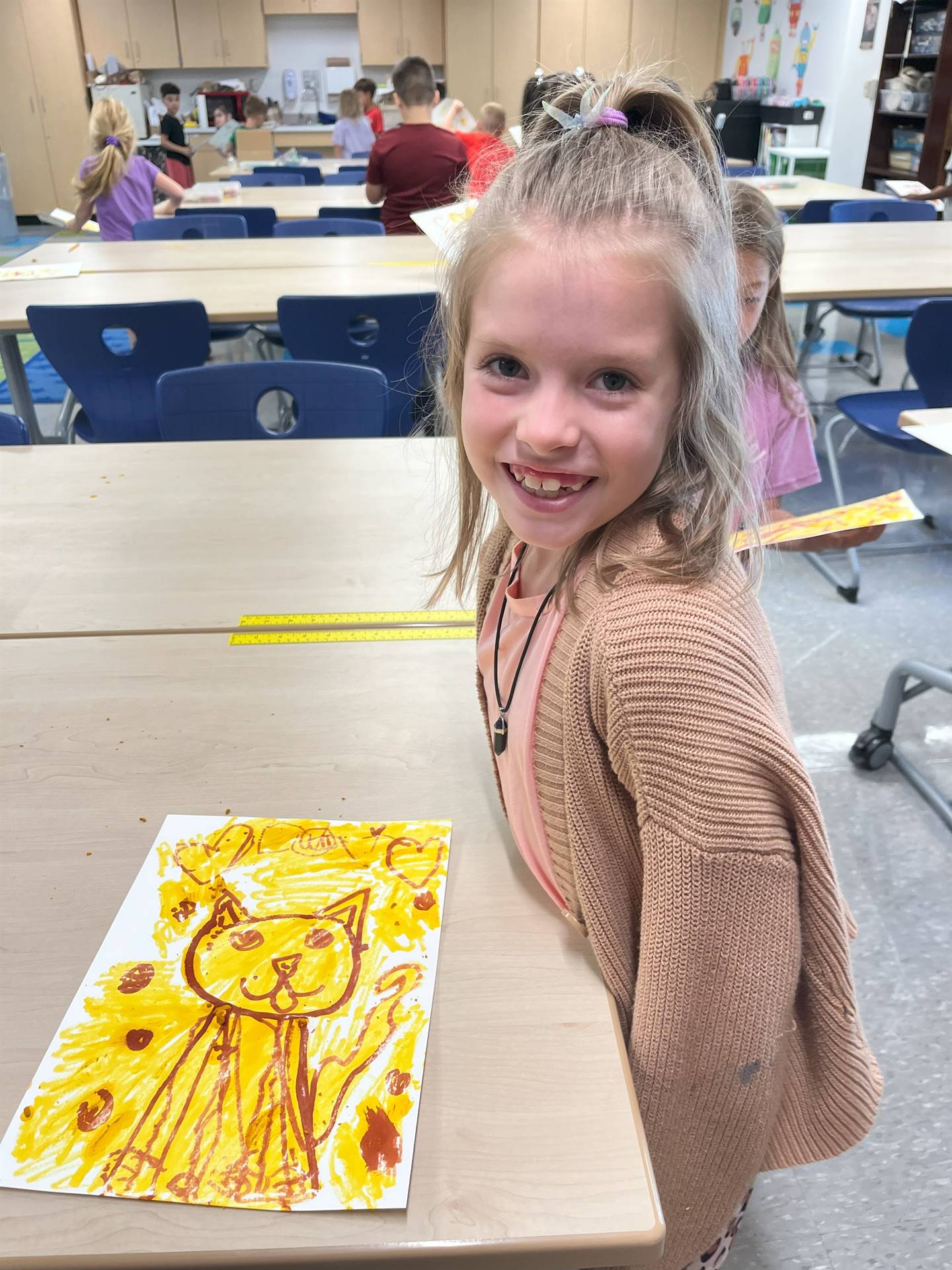 Girl with paper